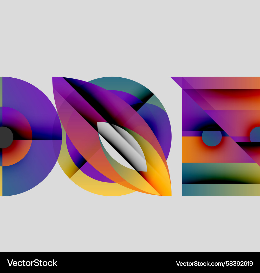 Dynamic Color Forms Vector Image