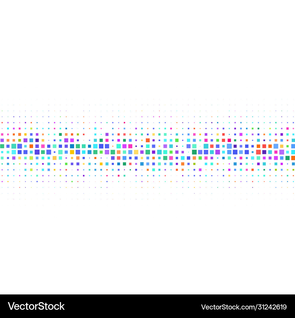 Pattern with a colorful squares vector image