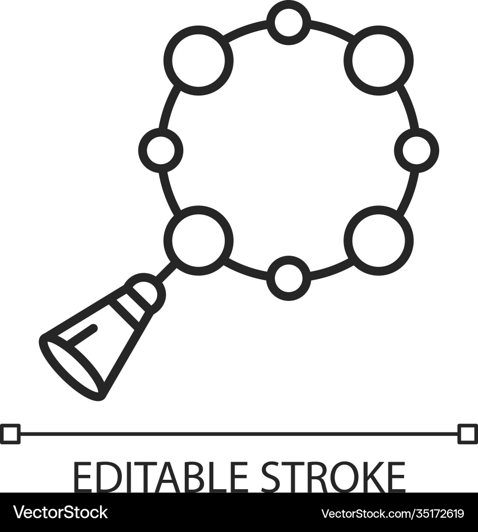 Rosary linear icon Royalty Free Vector Image - VectorStock