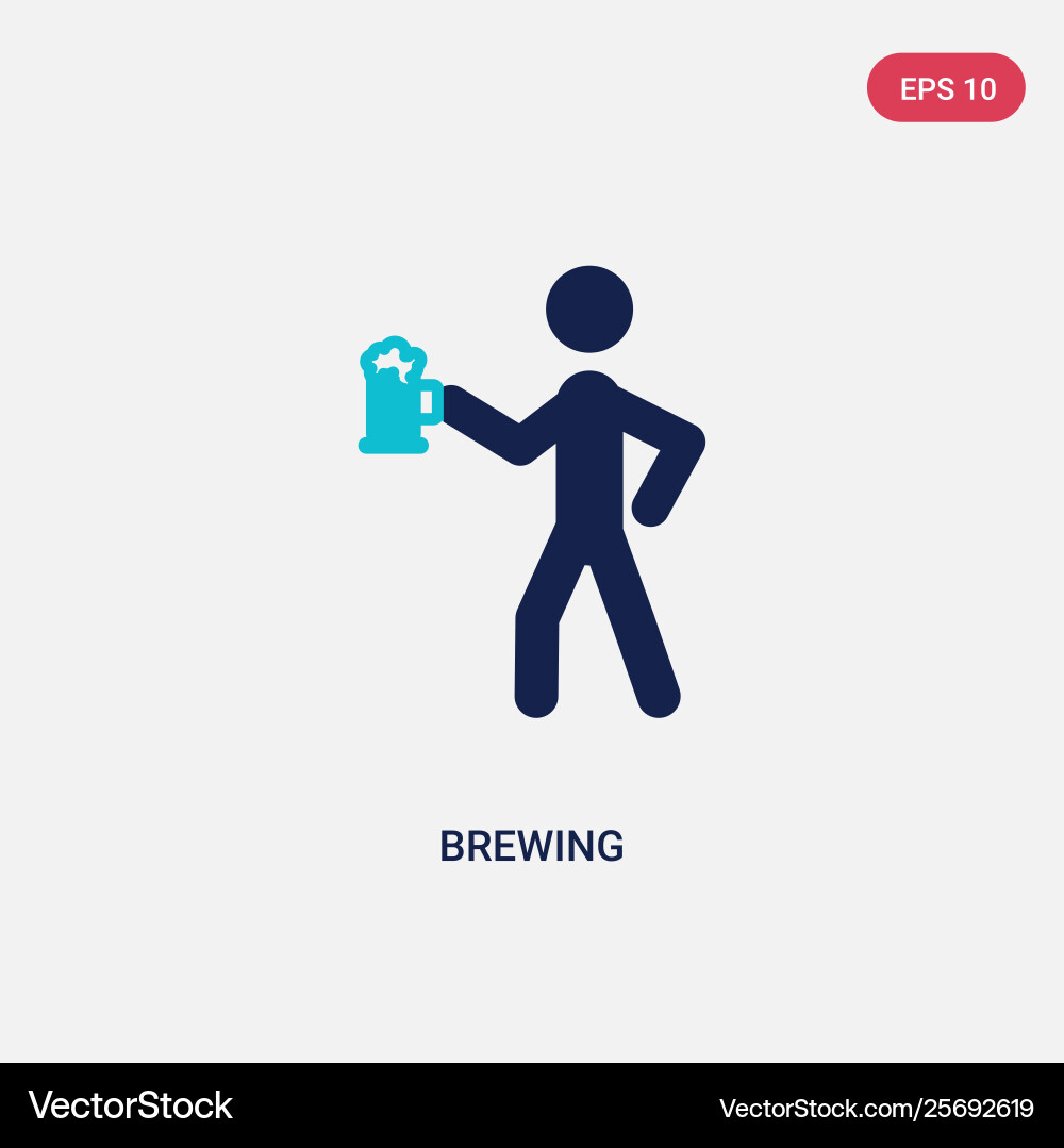 Two color brewing icon from activity and hobbies Vector Image
