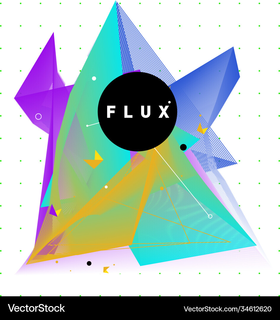 3d colorful wave background dynamic flux effect 3d colorful wave background dynamic flux effect Vector Image