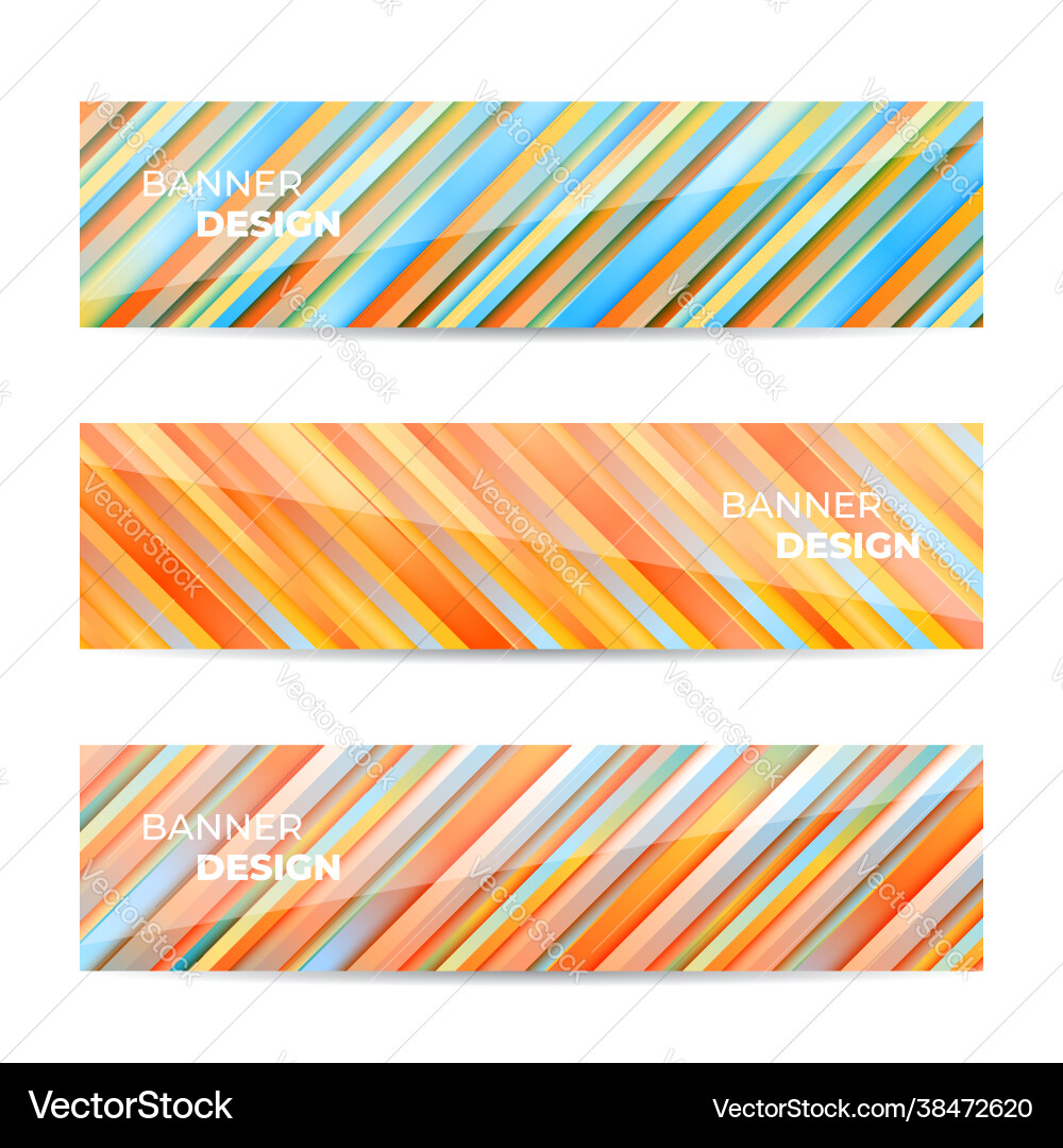 Abstract multicolor design banner web template Abstract multicolor design banner web template vector image