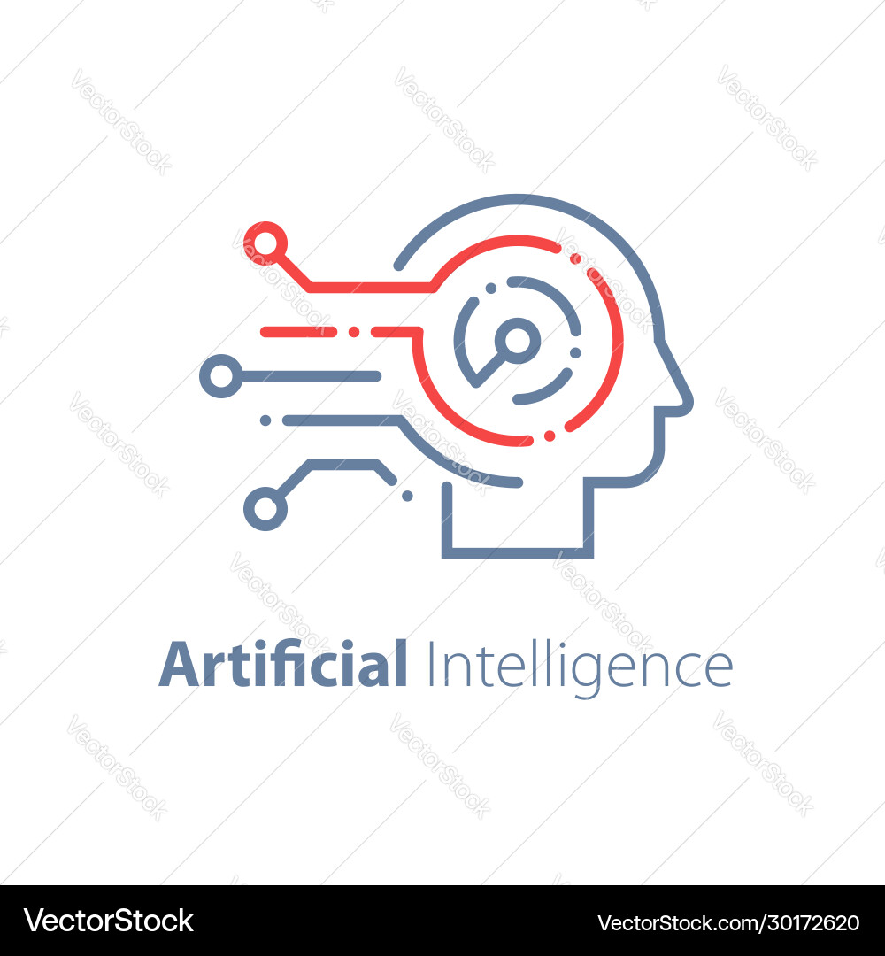 Artificial Intelligence Concepts Vector Image
