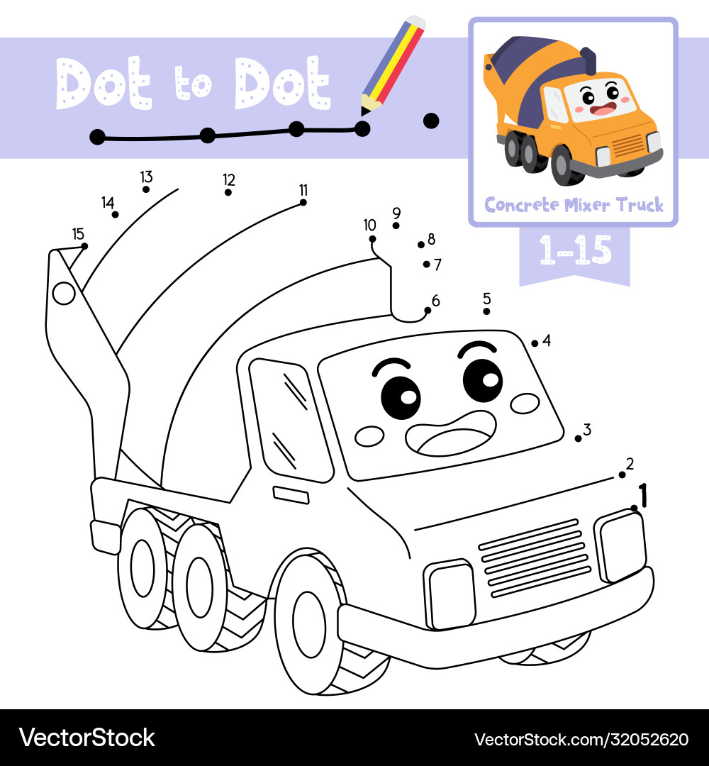 Dot to educational game and coloring book Dot to educational game and coloring book vector image
