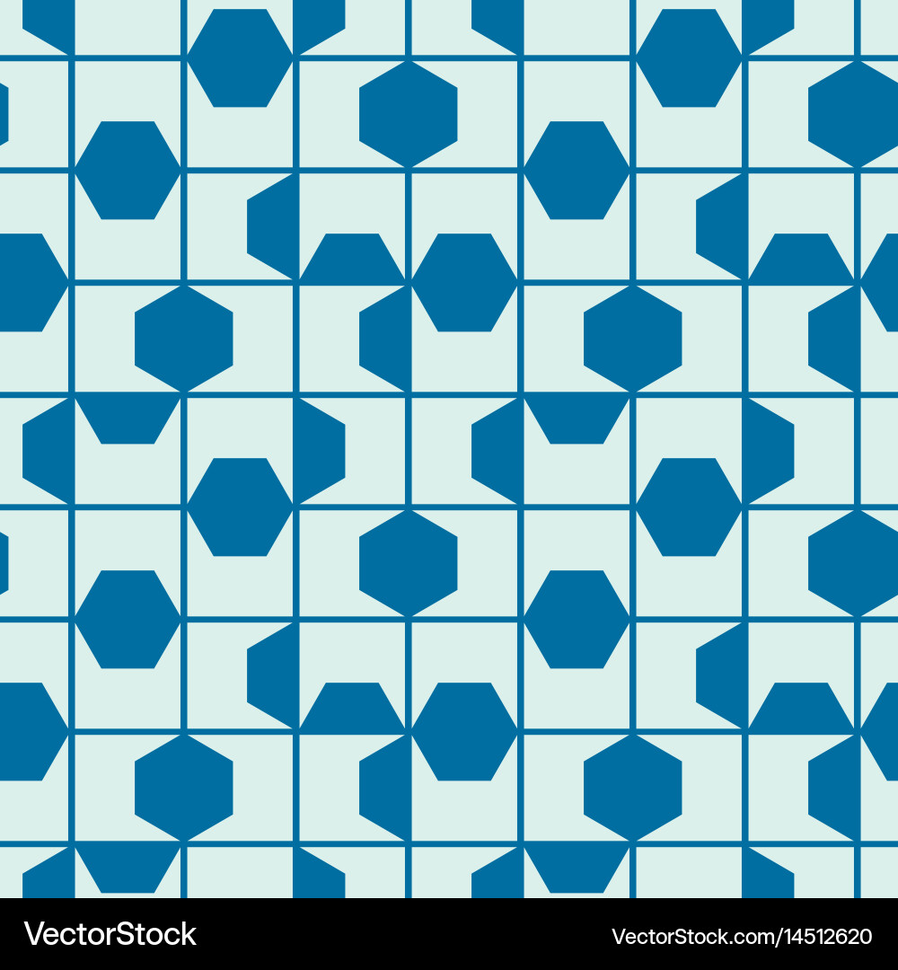 Endless pattern composed with geometric shapes vector image