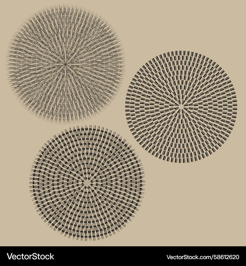 Geometric dotted patterns abstract circle shape Geometric dotted patterns abstract circle shape Vector Image