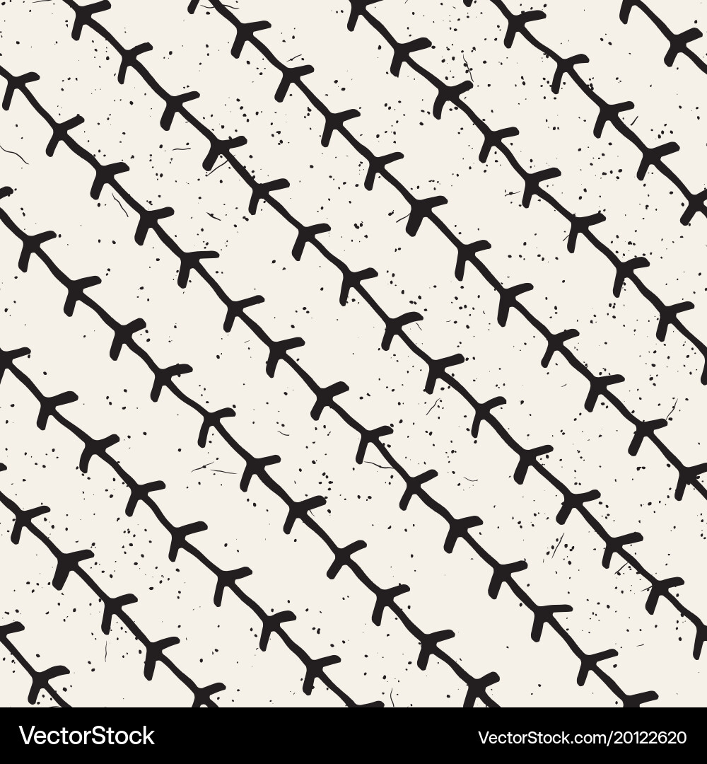 Hand drawn style seamless pattern abstract vector image