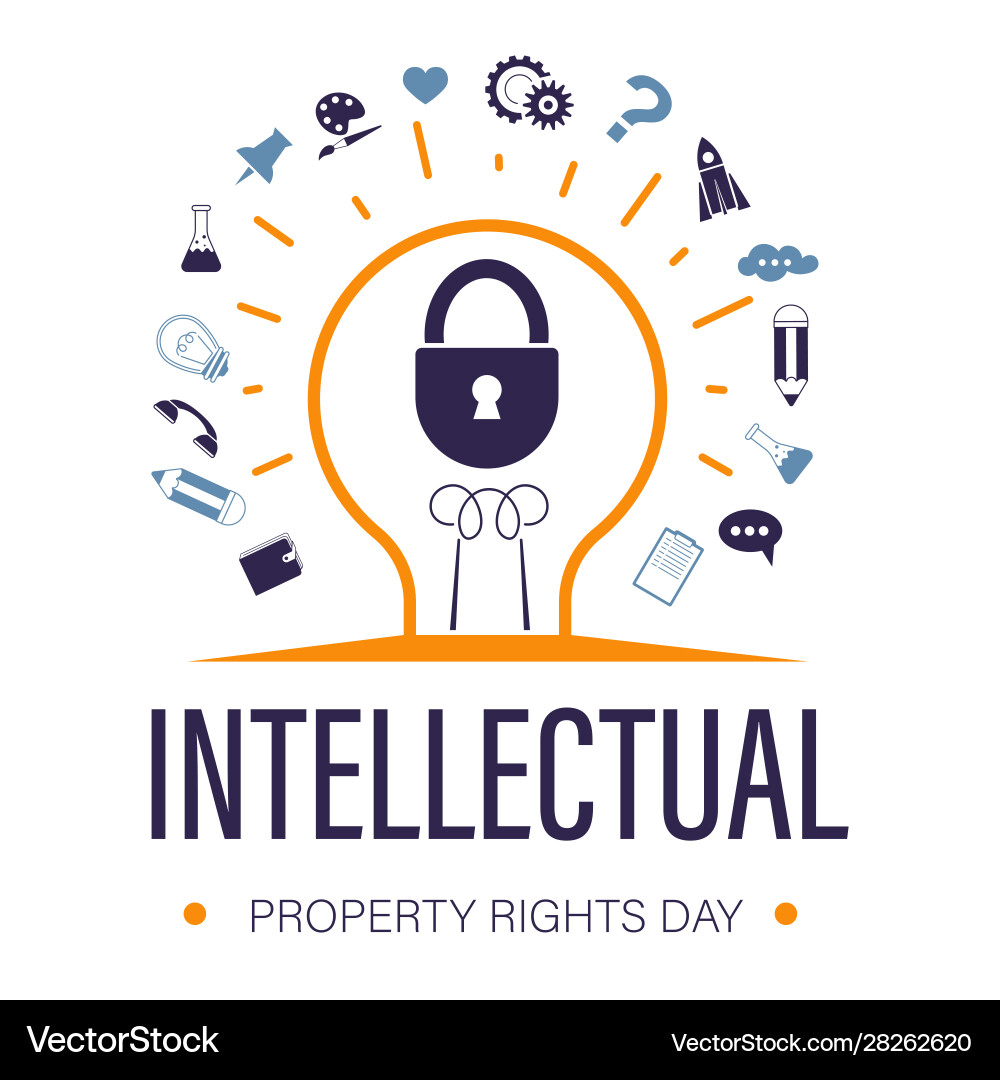 Intellectual Property Rights Day – Royalty-Free Vector | VectorStock, image size:1000x1080