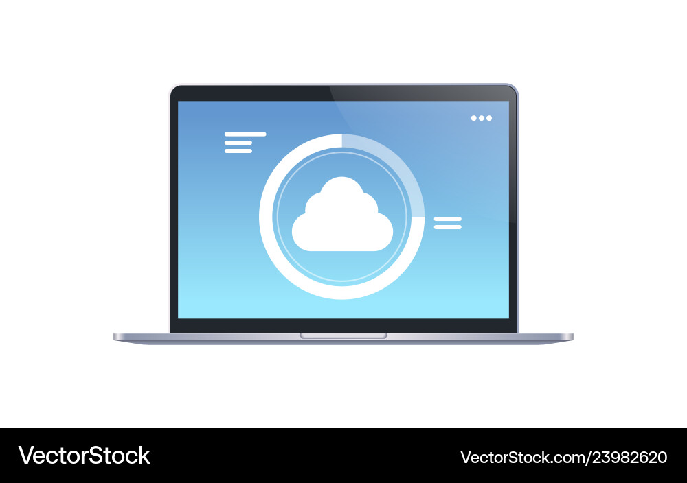 Internet connection cloud computer synchronization Internet connection cloud computer synchronization vector image