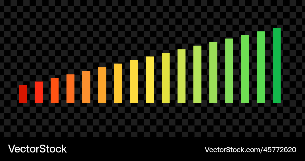 Level indicator icon speedometer scale dial gauge Level indicator icon speedometer scale dial gauge vector image