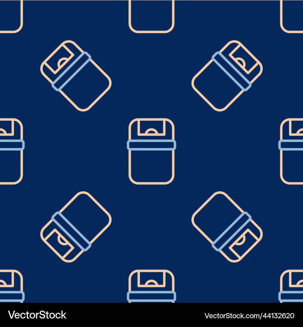 Line trash can icon isolated seamless pattern Line trash can icon isolated seamless pattern Vector Image