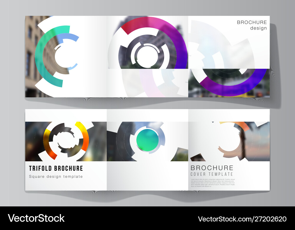 Minimal editable layout square Vector Image