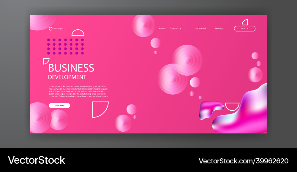 Modern 3d color background design fluid gradient Vector Image