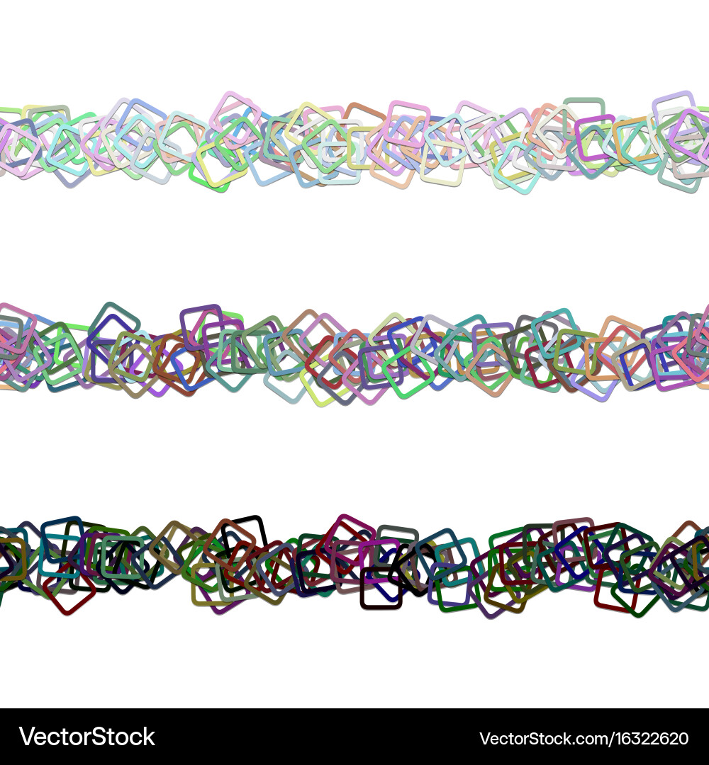 Repeatable abstract square pattern paragraph rule vector image