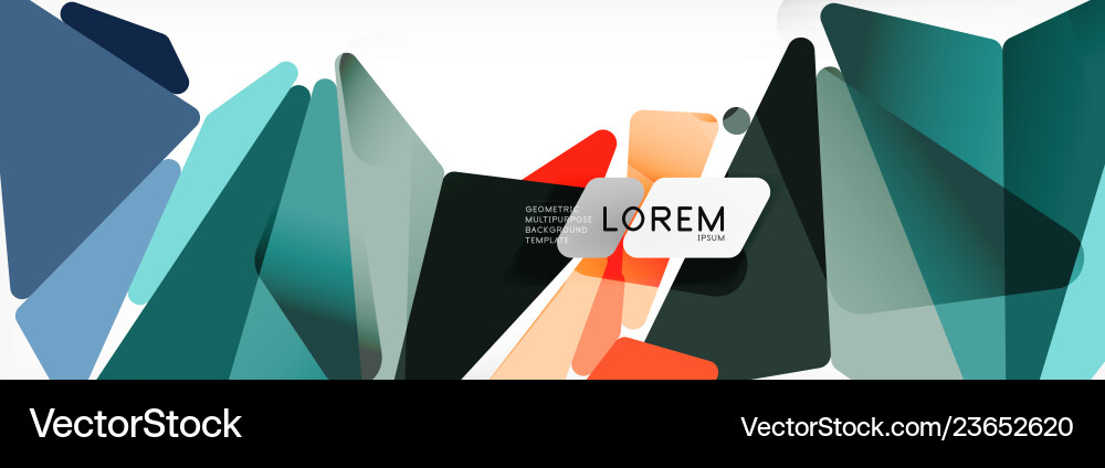 Science background abstract triangle pattern Vector Image