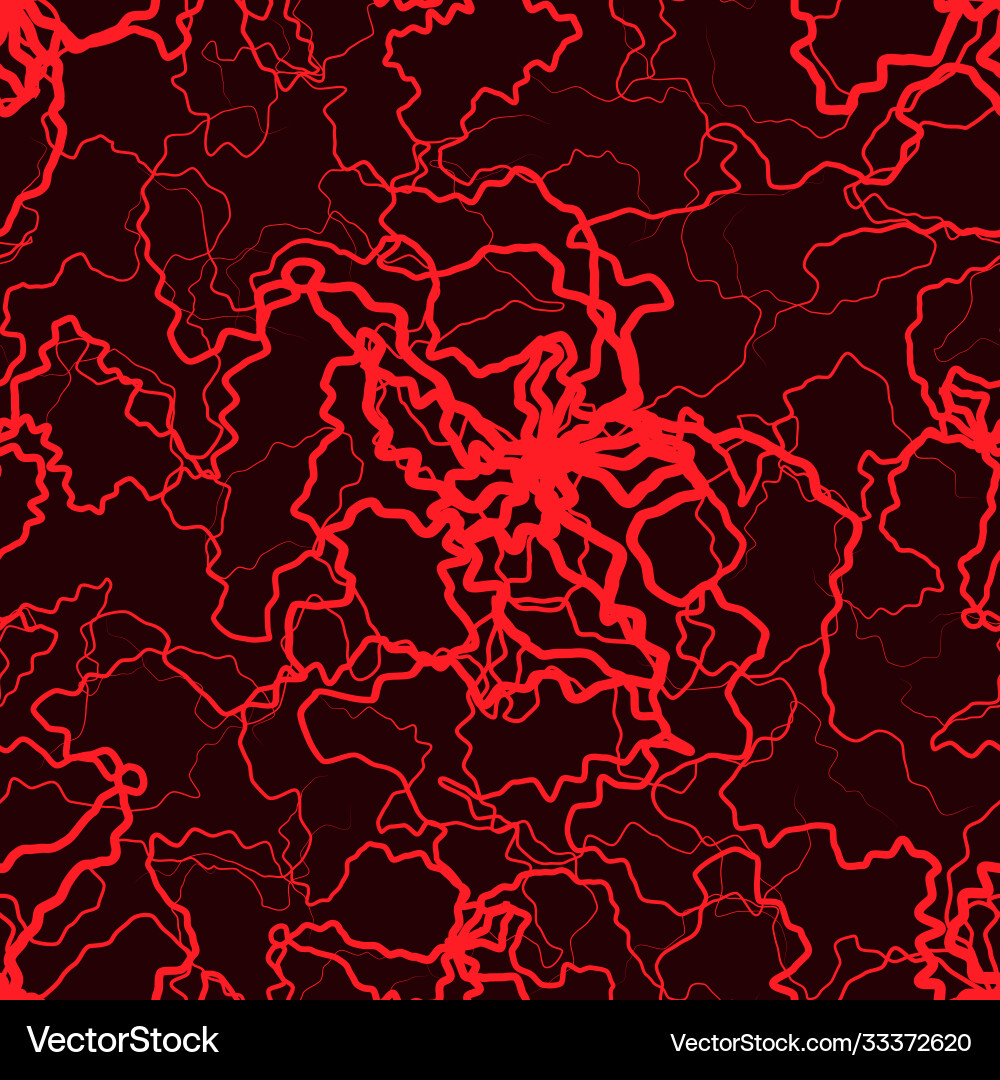 Seamless pattern with abstract irregular wavy red Vector Image