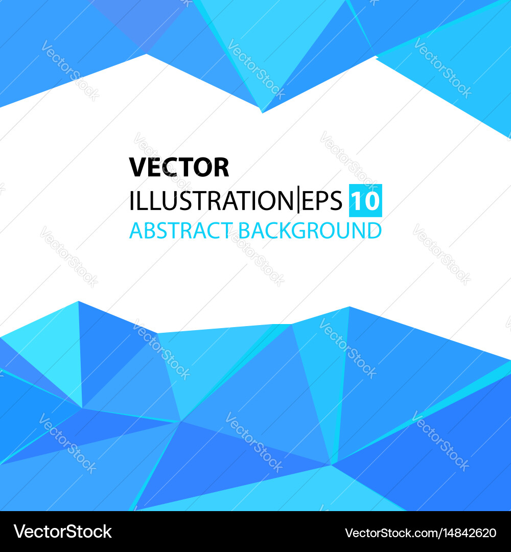 Triangular abstract background blue Vector Image
