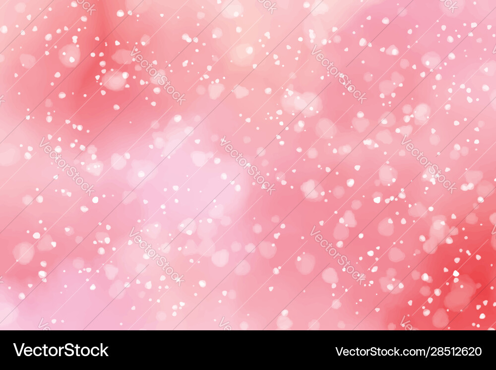 Watercolor red and pink valentines day bokeh Watercolor red and pink valentines day bokeh vector image