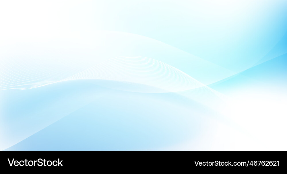 Abstract blue digital dynamic wave background Vector Image