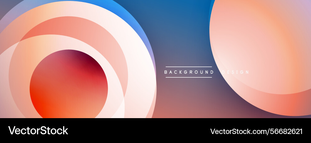 Abstract circles overlap creating vibrant Abstract circles overlap creating vibrant vector image