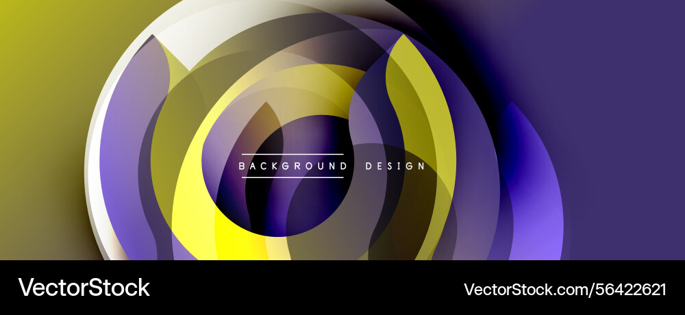Abstract circular layers create dynamic visual Abstract circular layers create dynamic visual vector image