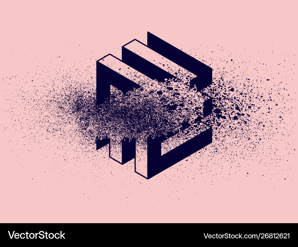 Abstract Geometric Splash Background Vector Image