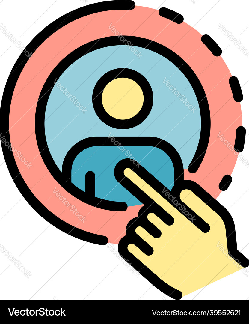 Avatar restructuring icon color outline Avatar restructuring icon color outline vector image