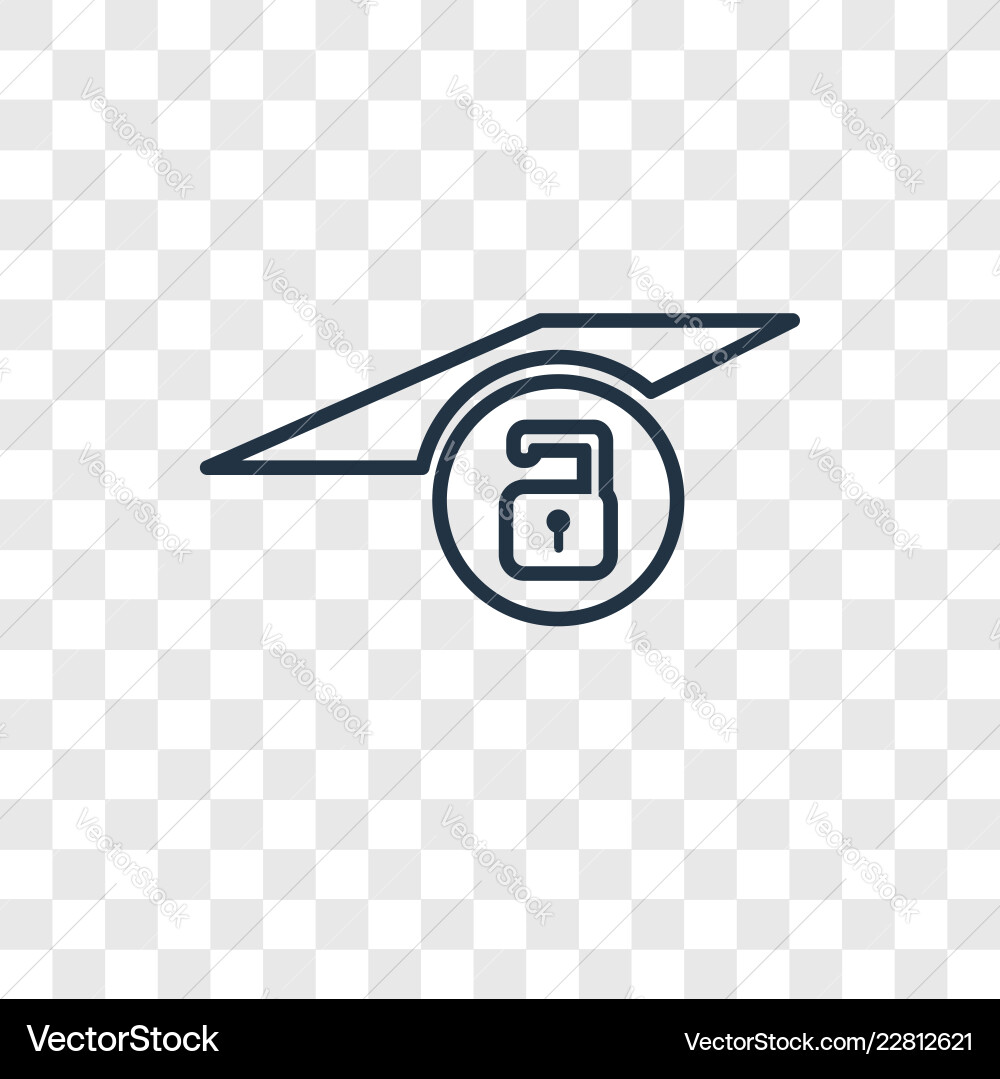 Layer concept linear icon isolated on transparent Layer concept linear icon isolated on transparent vector image