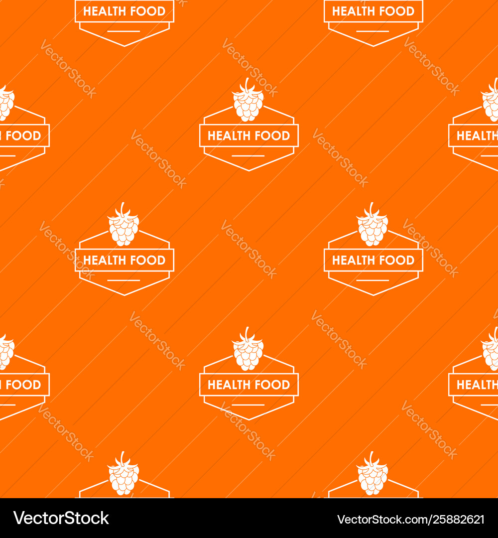 Raspberry pattern orange Raspberry pattern orange Vector Image