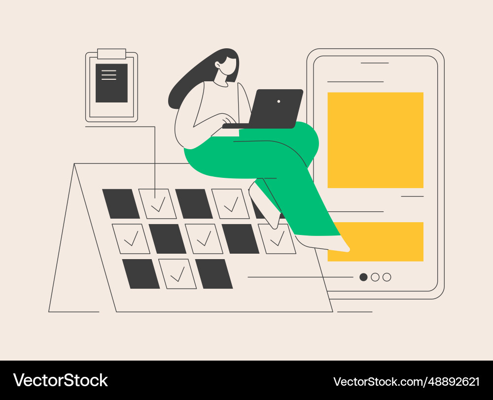 Regular blog posts abstract concept vector image