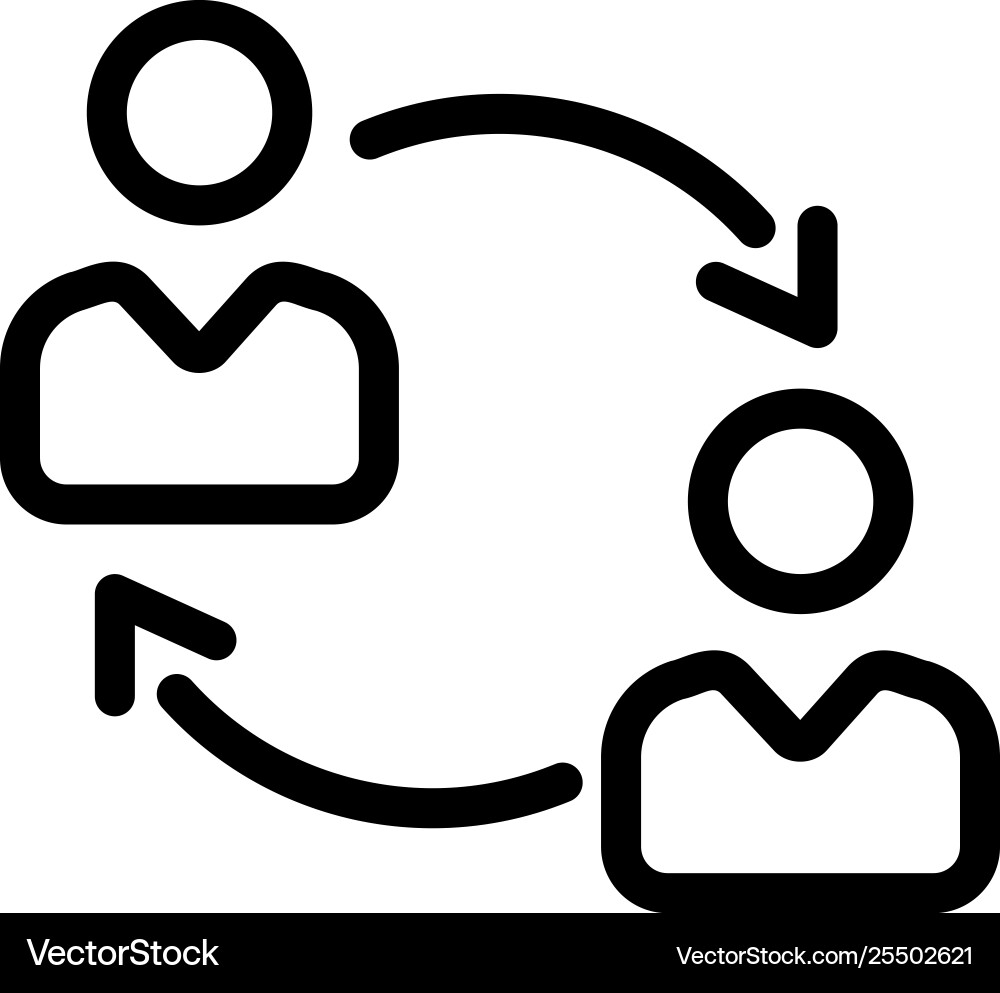 User Data Transfer Vector Image