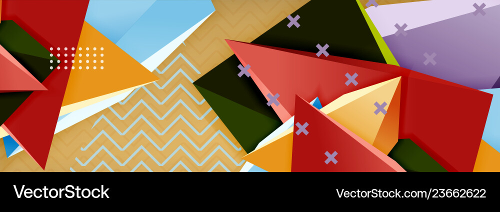 3d triangular shapes abstract background 3d triangular shapes abstract background vector image