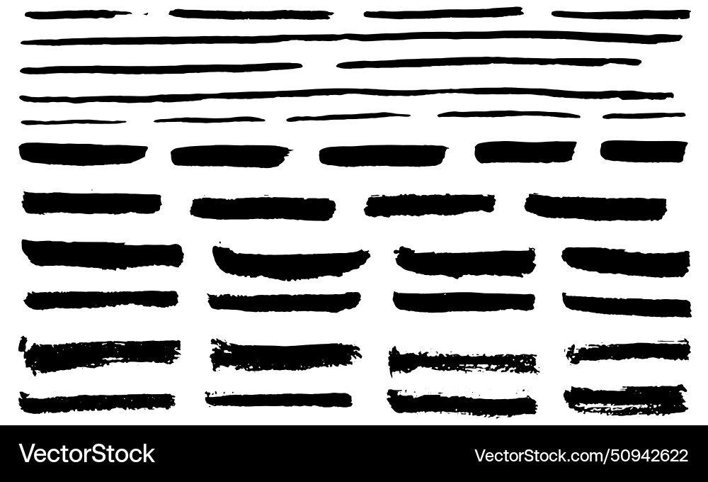 Brush strokes rectangular painted objects Brush strokes rectangular painted objects vector image