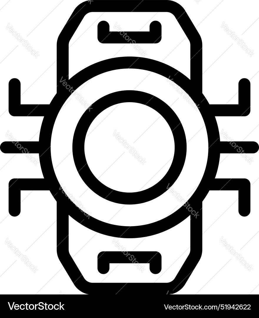 Electronic chip connecting with multiple wires Electronic chip connecting with multiple wires vector image