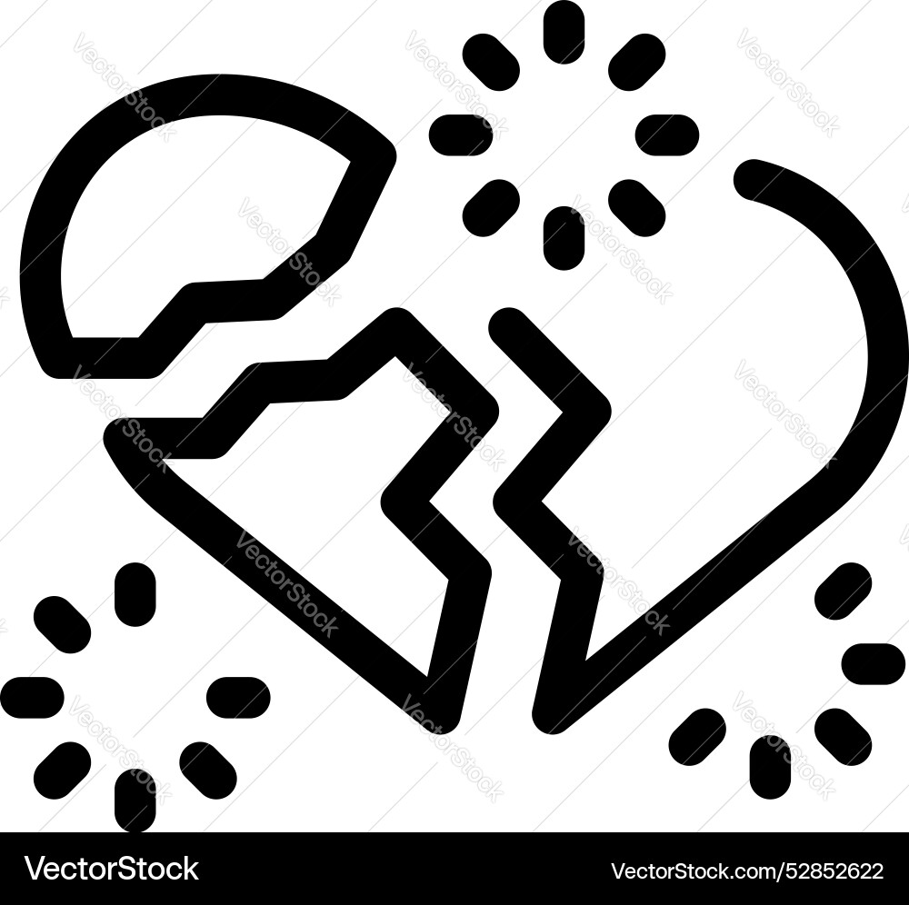 gebrochenes Herz explodieren mit Partikeln symbolisieren Gebrochenes Herz explodieren mit Partikeln symbolisieren vektorbild