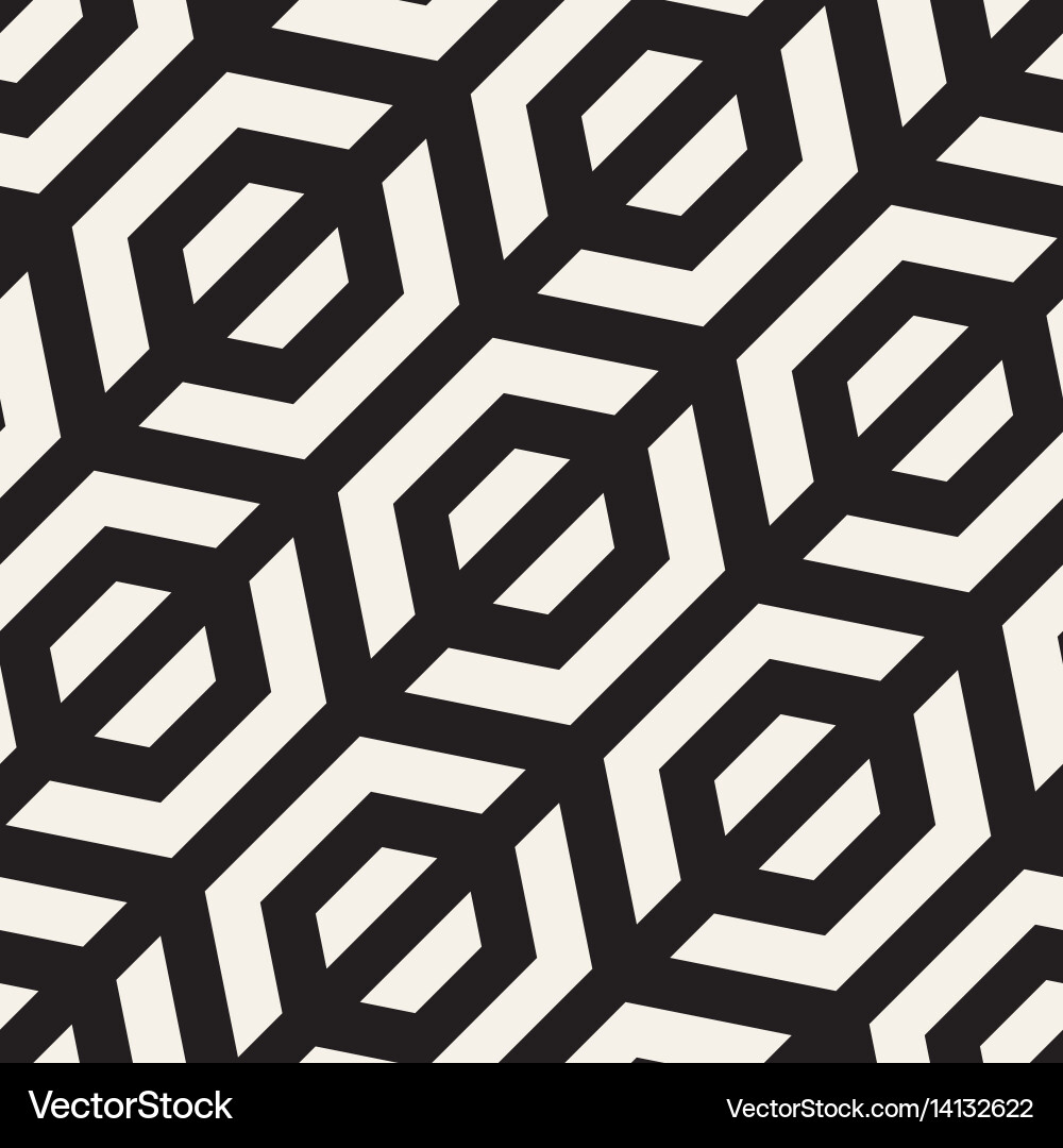 Hexagonal Lattice Pattern Vector Image