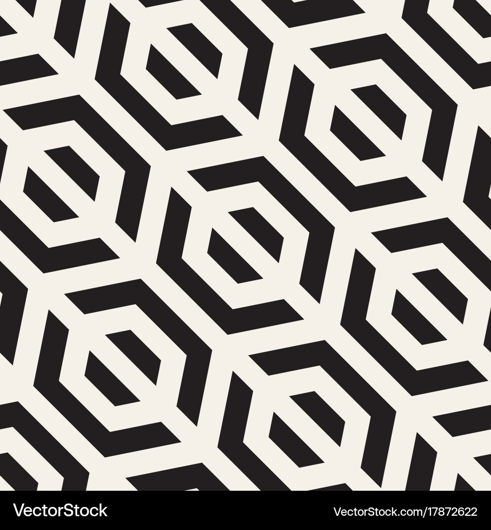 Hexagonal Lattice Pattern Vector Image