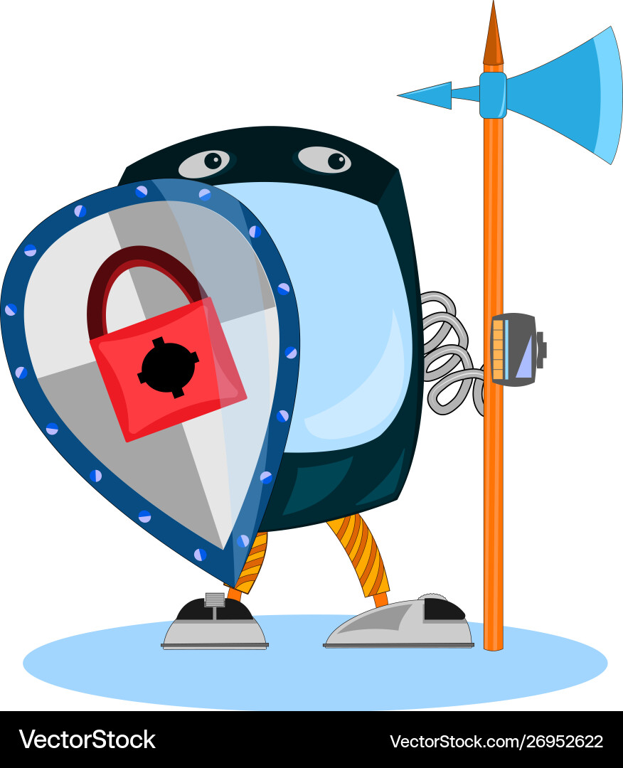 Security software protect data in computer Security software protect data in computer vector image