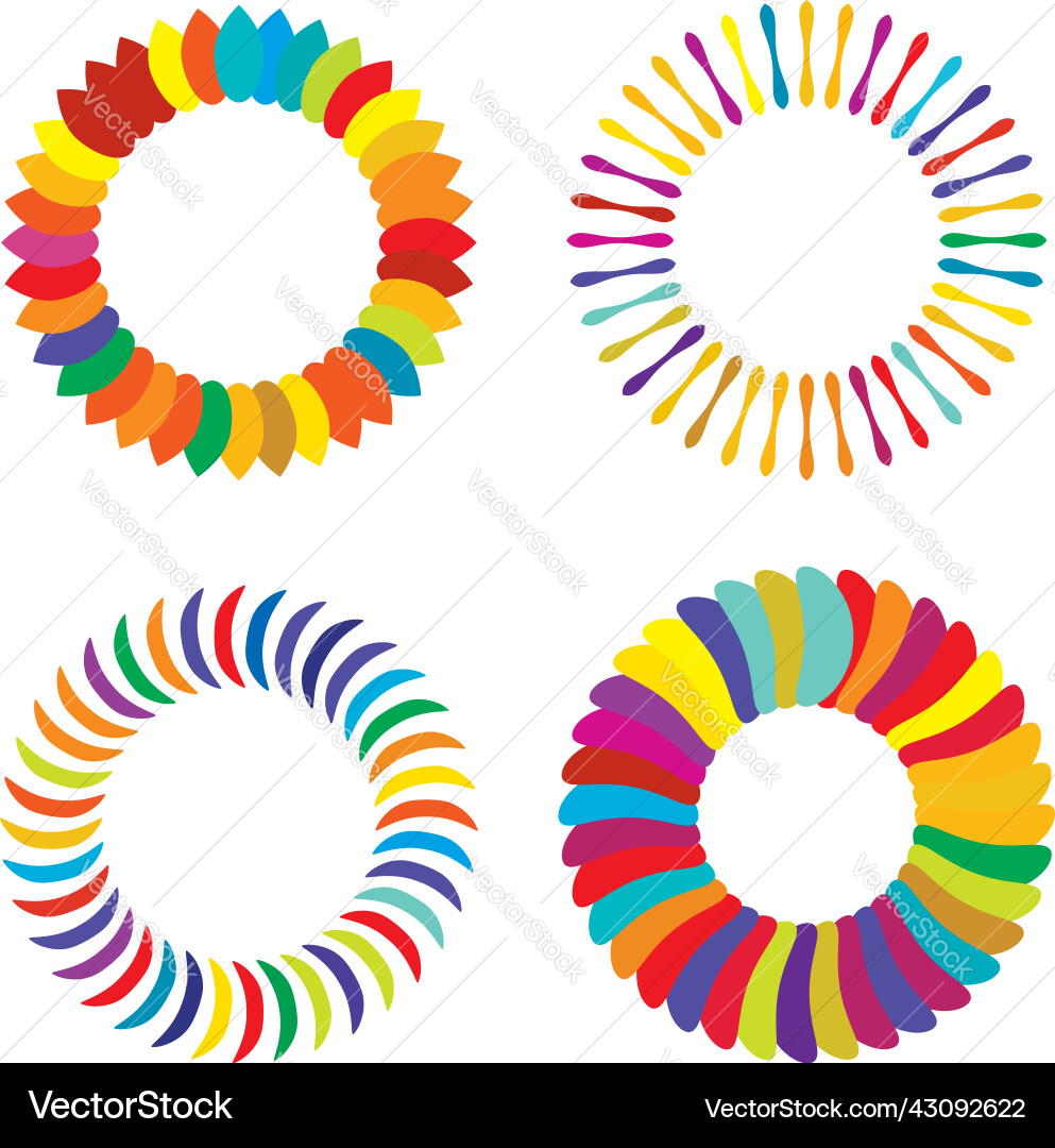 Thin line round circular mandala motif pattern Thin line round circular mandala motif pattern vector image