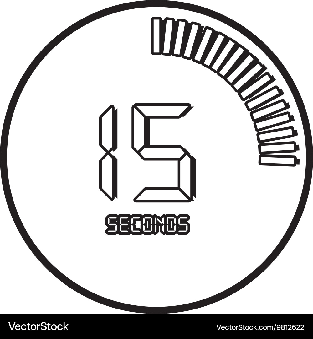 Time and clock line icon design vector image