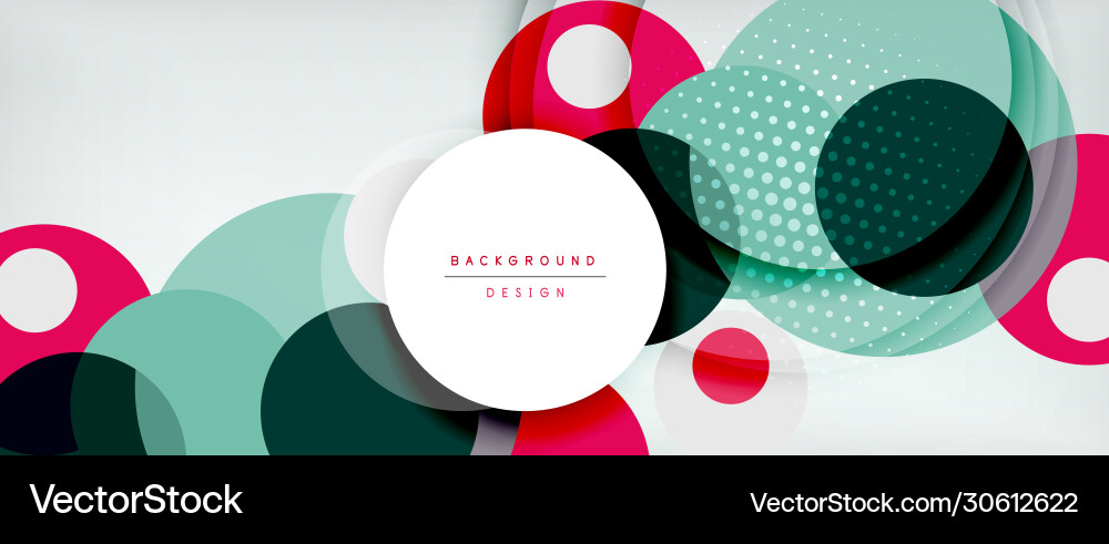 Trendy simple circle abstract background dynamic Trendy simple circle abstract background dynamic vector image