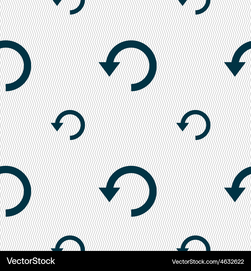 Update Arrow Icon - Seamless Pattern vector image