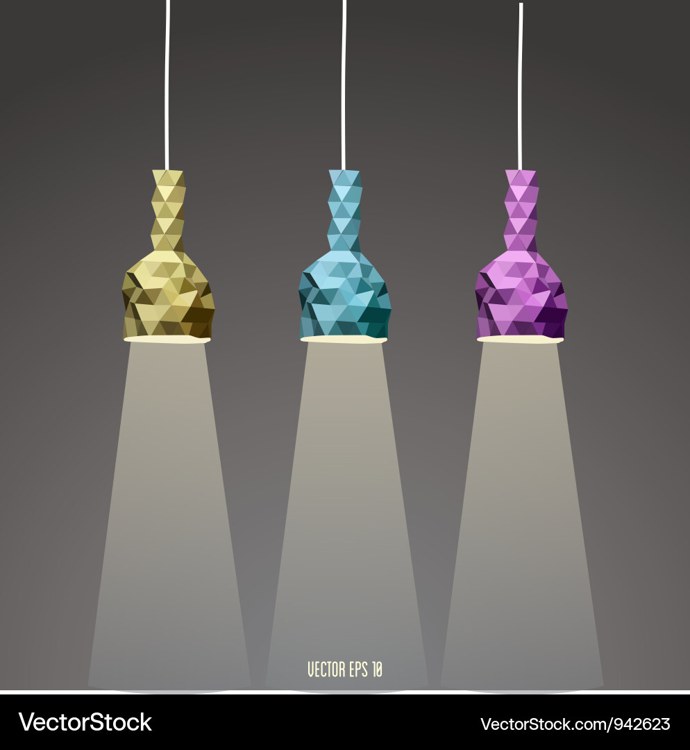 Abstract Lamp Collection Vector Image