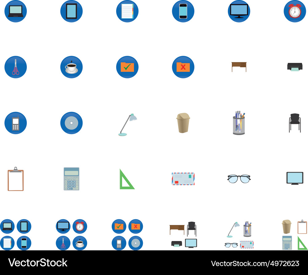 Abstract office object on a white background Vector Image