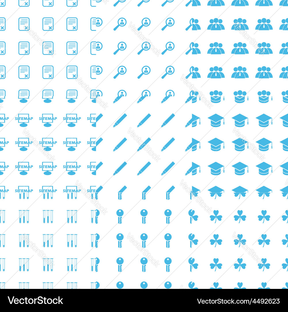 Big seamless pattern set vector image