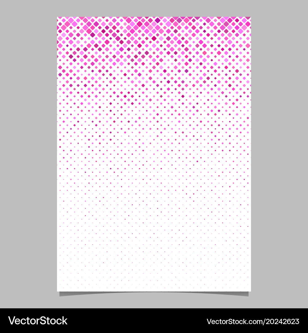 Geometric diagonal square pattern background vector image