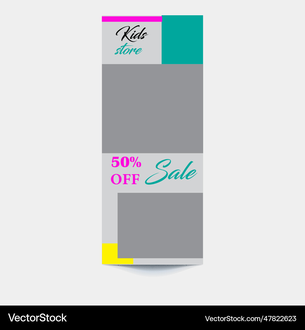 Mode Verkauf roll up Banner Sommer Mode Verkauf roll up Banner Sommer vektorbild