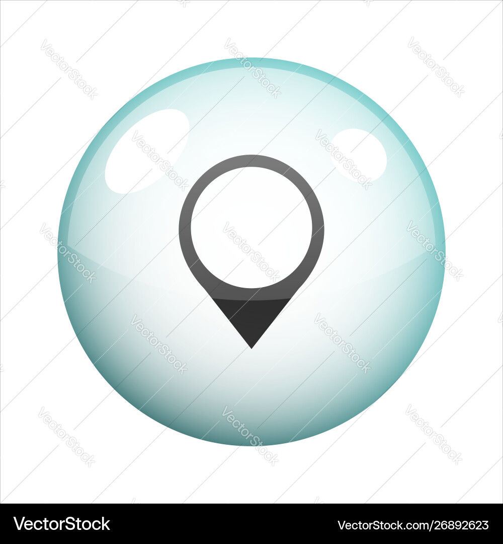 Pointer bubble icon Pointer bubble icon vector image