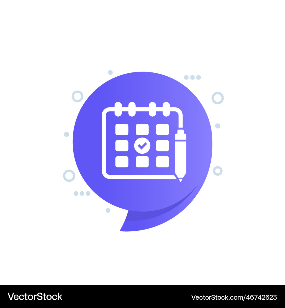 Save a date icon with calendar vector image
