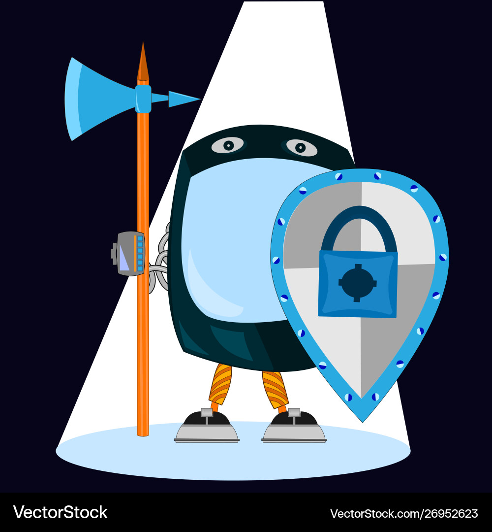 Security software protect data in computer Security software protect data in computer vector image